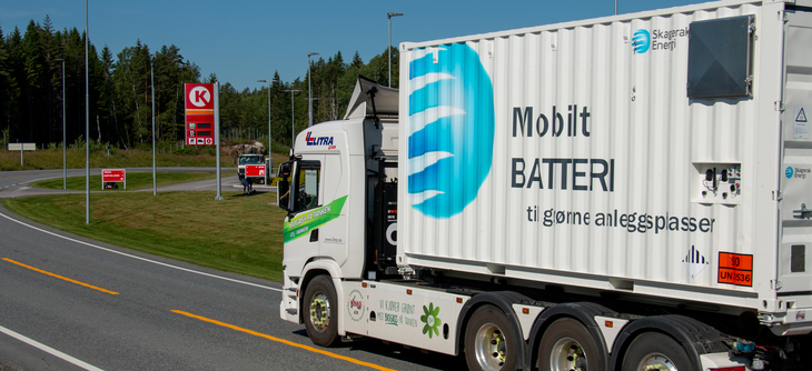 Batteri på lastebil